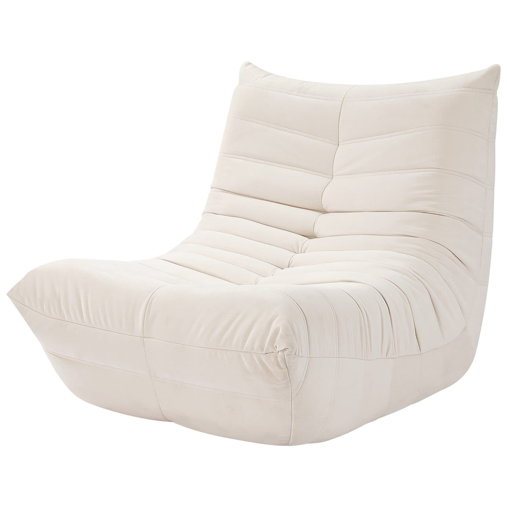 ToteBox Loungesofa Wildleder Lesesessel XXL Beige mit Rückenlehne - Bild 2