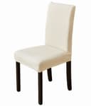 Agger Stuhlhusse Stretch Beige Polyester Stuhlbezug Bild 2