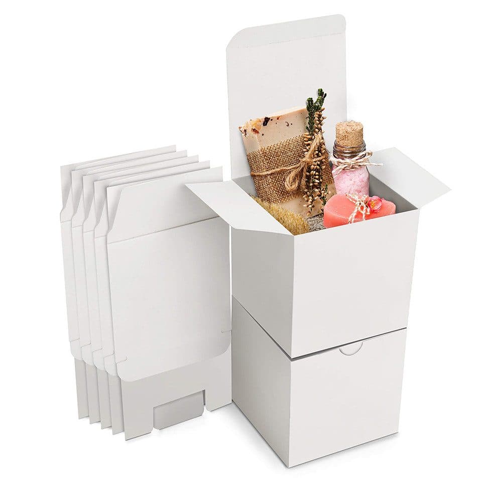 Bundviel Aufbewahrungsbox Karton Geschenkboxen Weiß 24 Stück - Bild 2