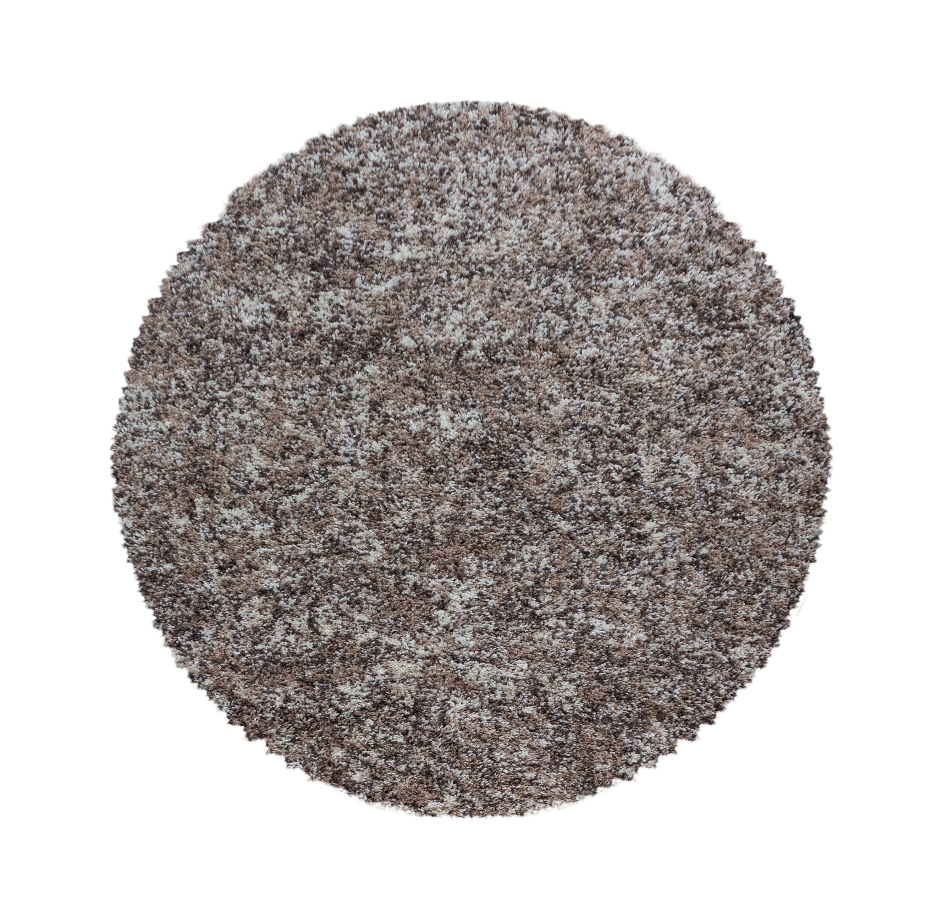 Carpettex Hochflor-Teppich Meliert Design Beige Rund - Bild 2