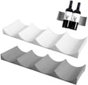 FELIXLEO Weinregal 2er Set Flaschenhalter Grau & Weiß PP Bild 2