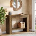 Tribesigns Konsolentisch 105cm Beistelltisch mit Stauraum Braun Bild 2