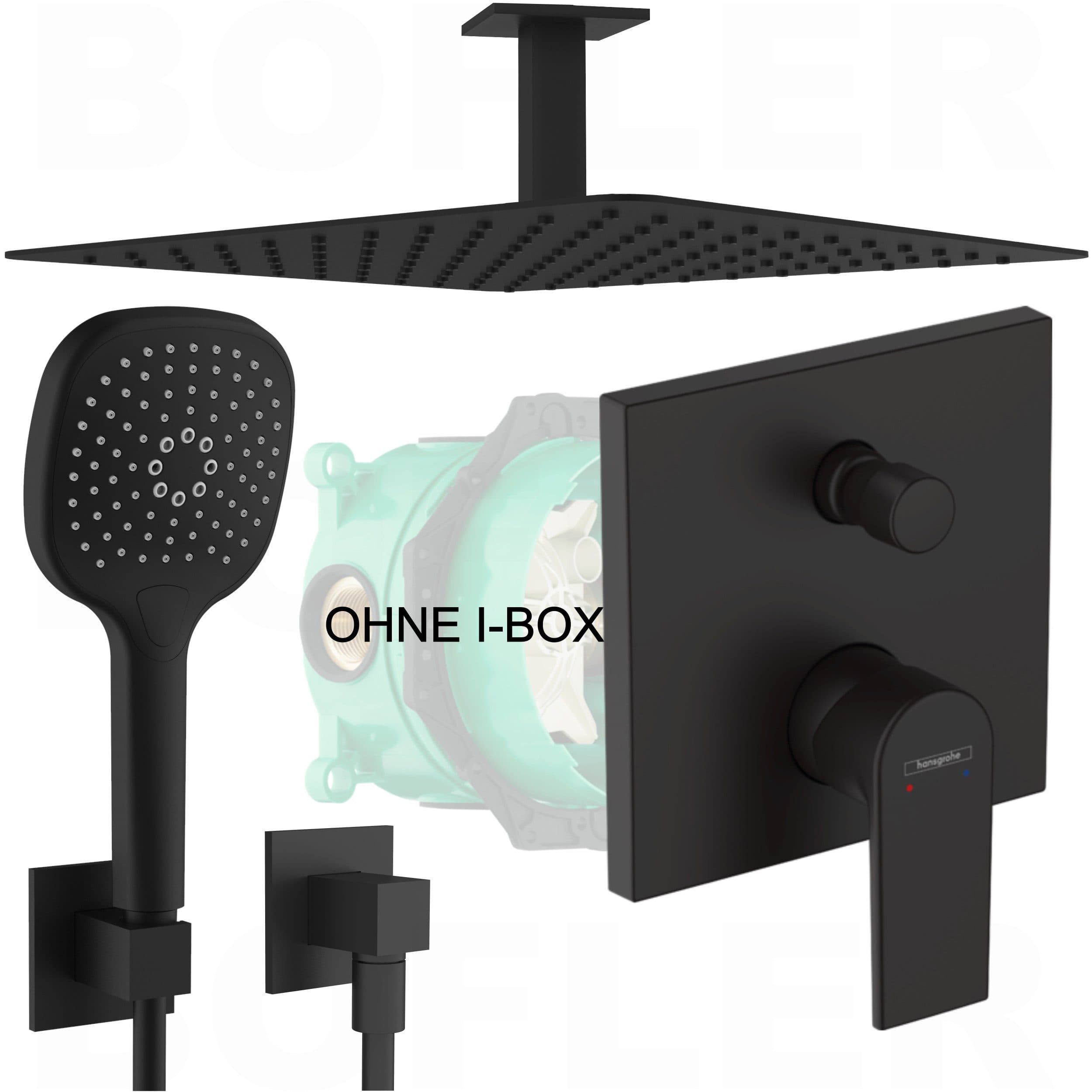 Hansgrohe Vernis Shape Unterputz Duscharmatur mit BOFLER Brauseset mattschwarz - Bild 2