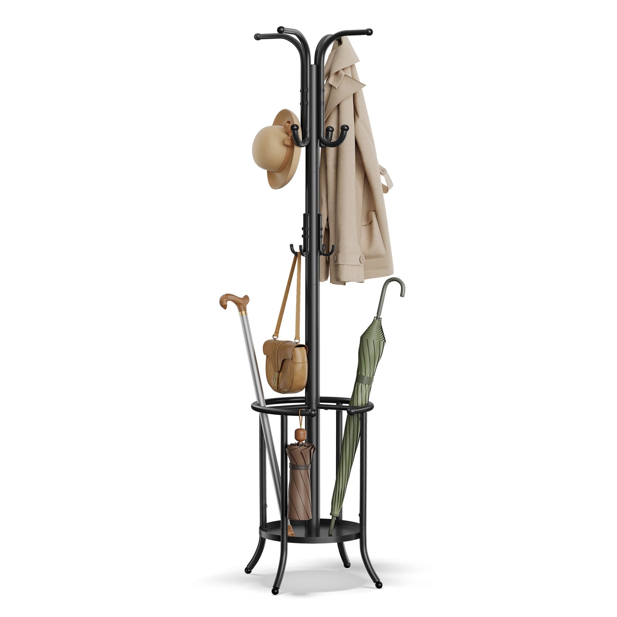 SONGMICS Garderobenständer Metall 40 x 40 x 175 cm Perlweiß - Bild 2