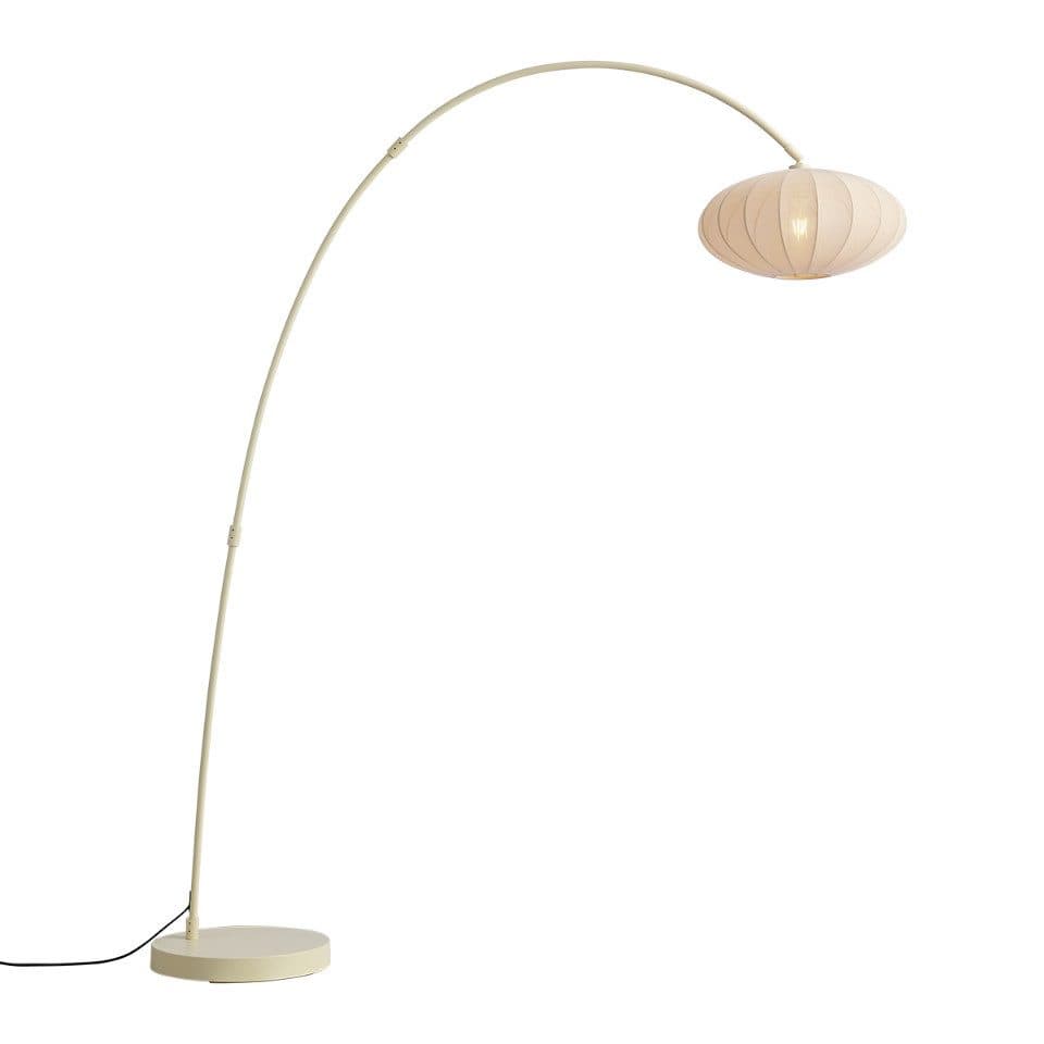 Qazqa Stehlampe Bida Beige Japandi Stahl - Bild 2