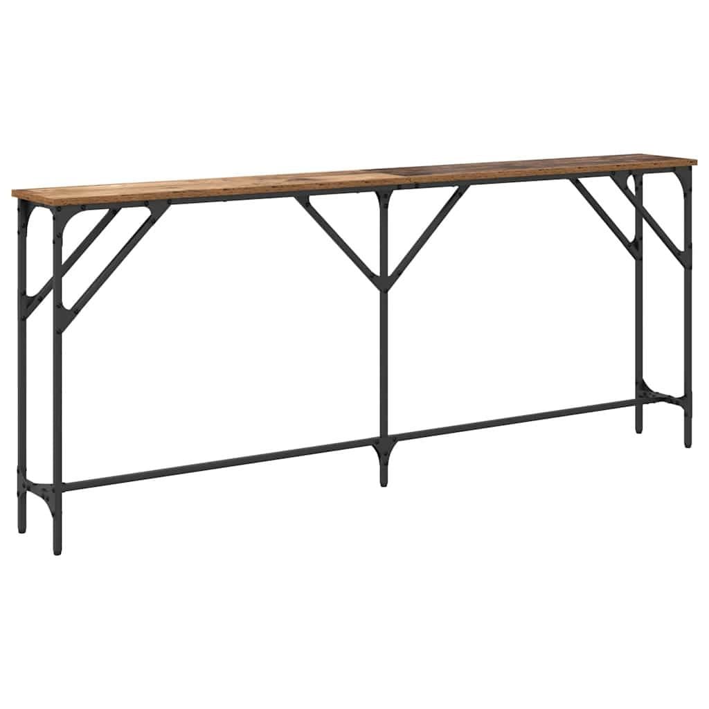 vidaXL Konsolentisch Altholz 180 cm Schichtholz Metall Industrial - Bild 2
