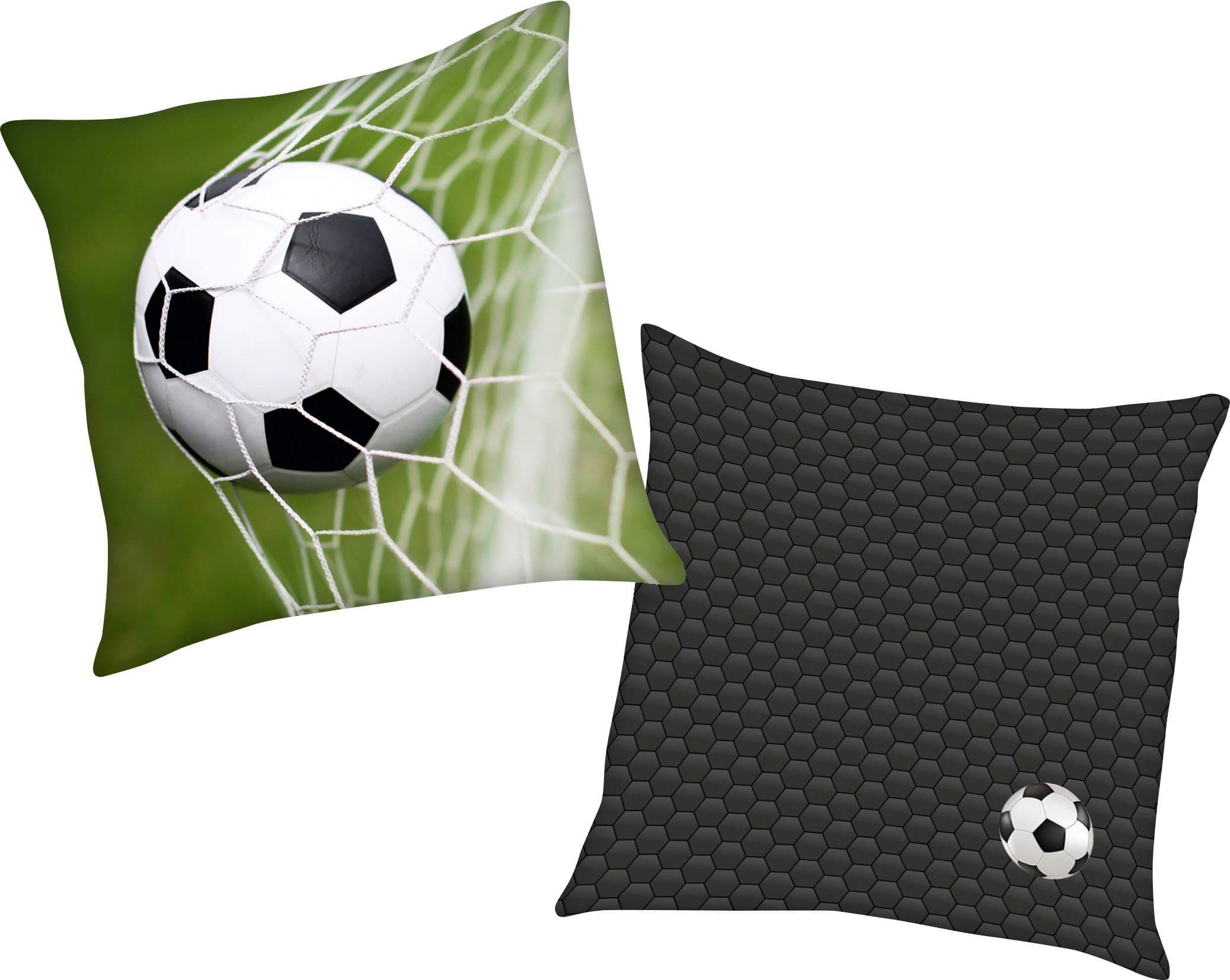 Herding's Young Collection Dekokissen Fußball Grün 40x40 cm - Bild 2