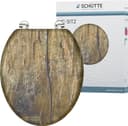 SCHÜTTE WC-Sitz Solid Wood MDF Holzfarben Landhausstil Bild 2
