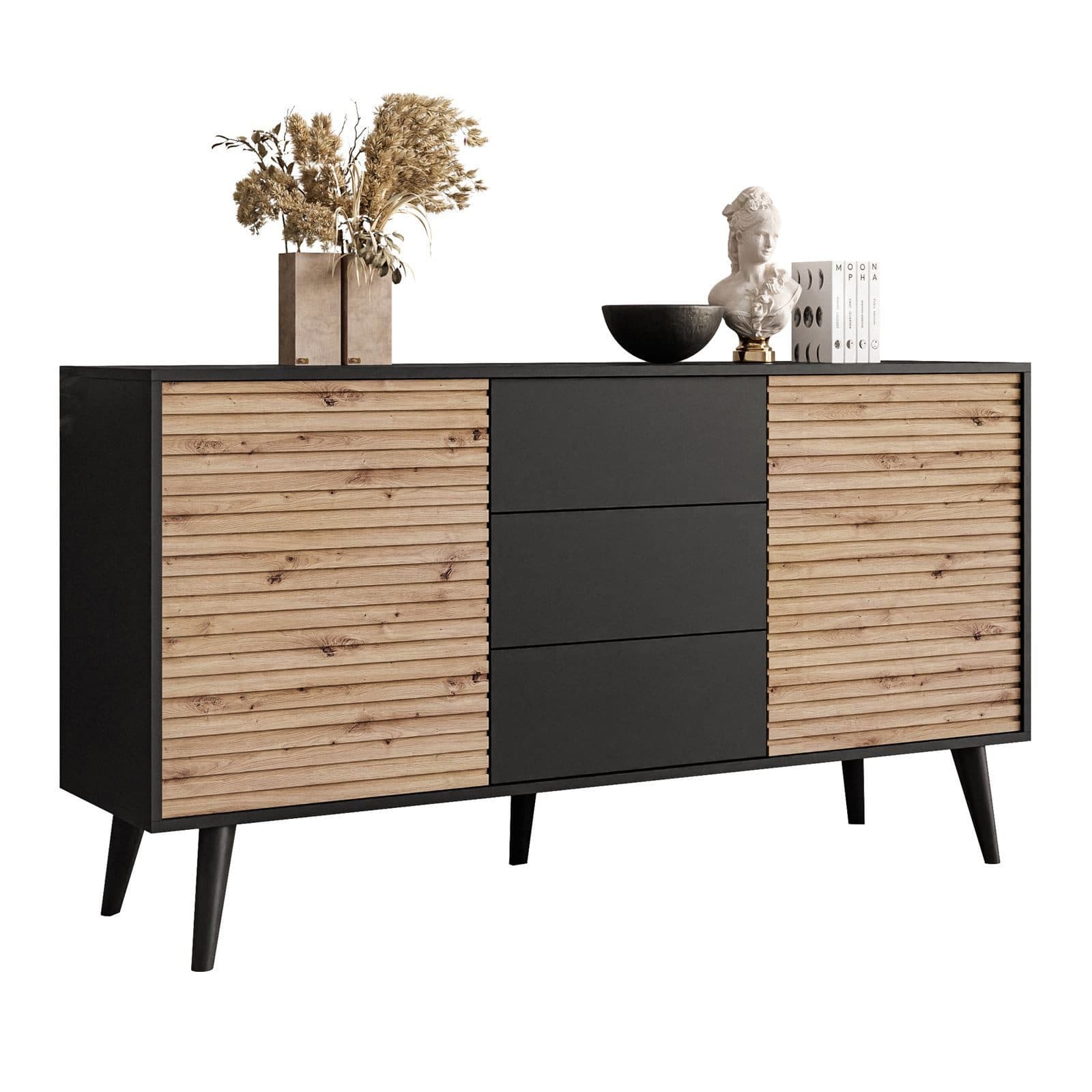 Lookway Kommode CONE KSZ154 Zweitürige Sideboard mit Schubladen - Bild 2