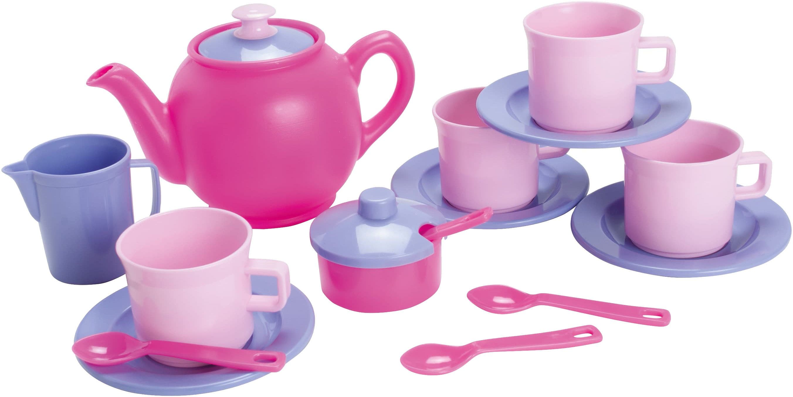 dantoy Spielgeschirr Kaffeeservice Prinzessin 17-tlg Rosa - Bild 2