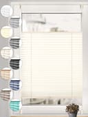 Sonello Plissee ohne Bohren Rollo Klemmfix für Fenster & Tür Lichtschutz, blickdicht, ohne Bohren, verspannt, Klemmfix, 30cm x 120cm Hellcreme Faltrollo, Easyfix, Jalousie Bild 2