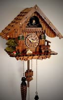 Clockvilla Hettich-Uhren Schwarzwälder Kuckucksuhr Braun Massivholz Bild 2