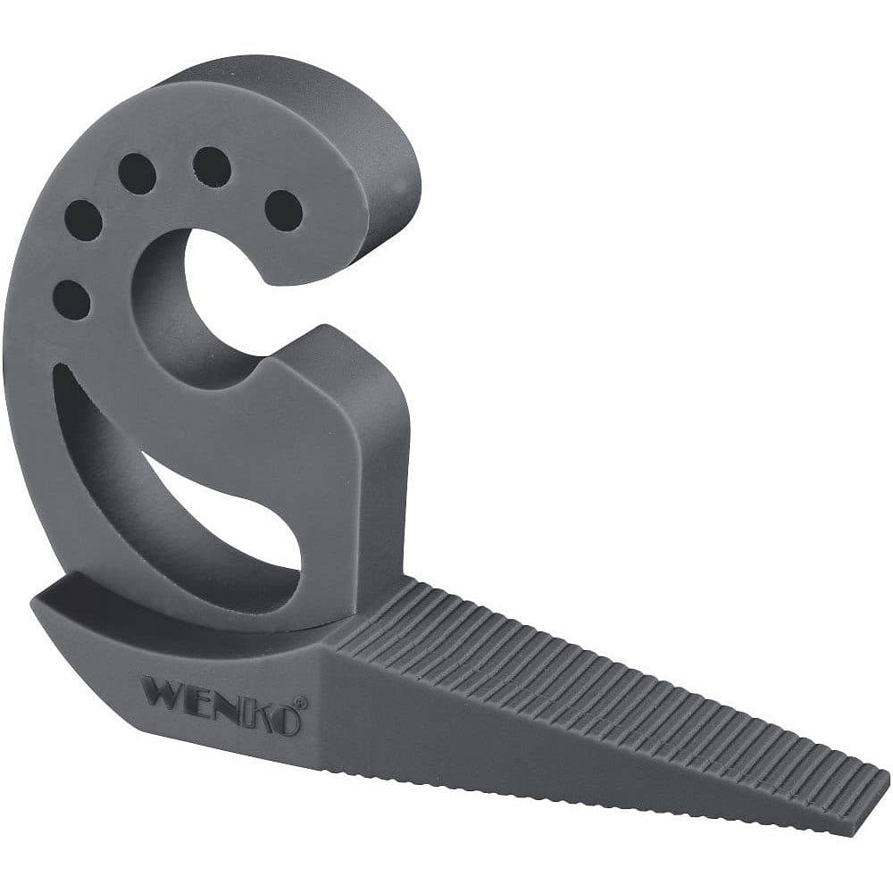 WENKO Türstopper Multi-STOP® Anthrazit - Tür- und Fensterstopper aus Kunststoff