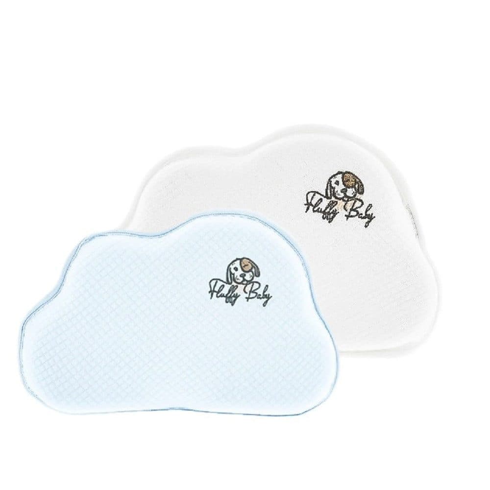 COFI 1453 Babykissen Ergonomisch Memory Schaum 2 Bezüge Blau-Weiß - Bild 2