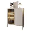 Lookway Vitrine ECLIPSE WT104 Kaschmir LED-Beleuchtung Bild 2