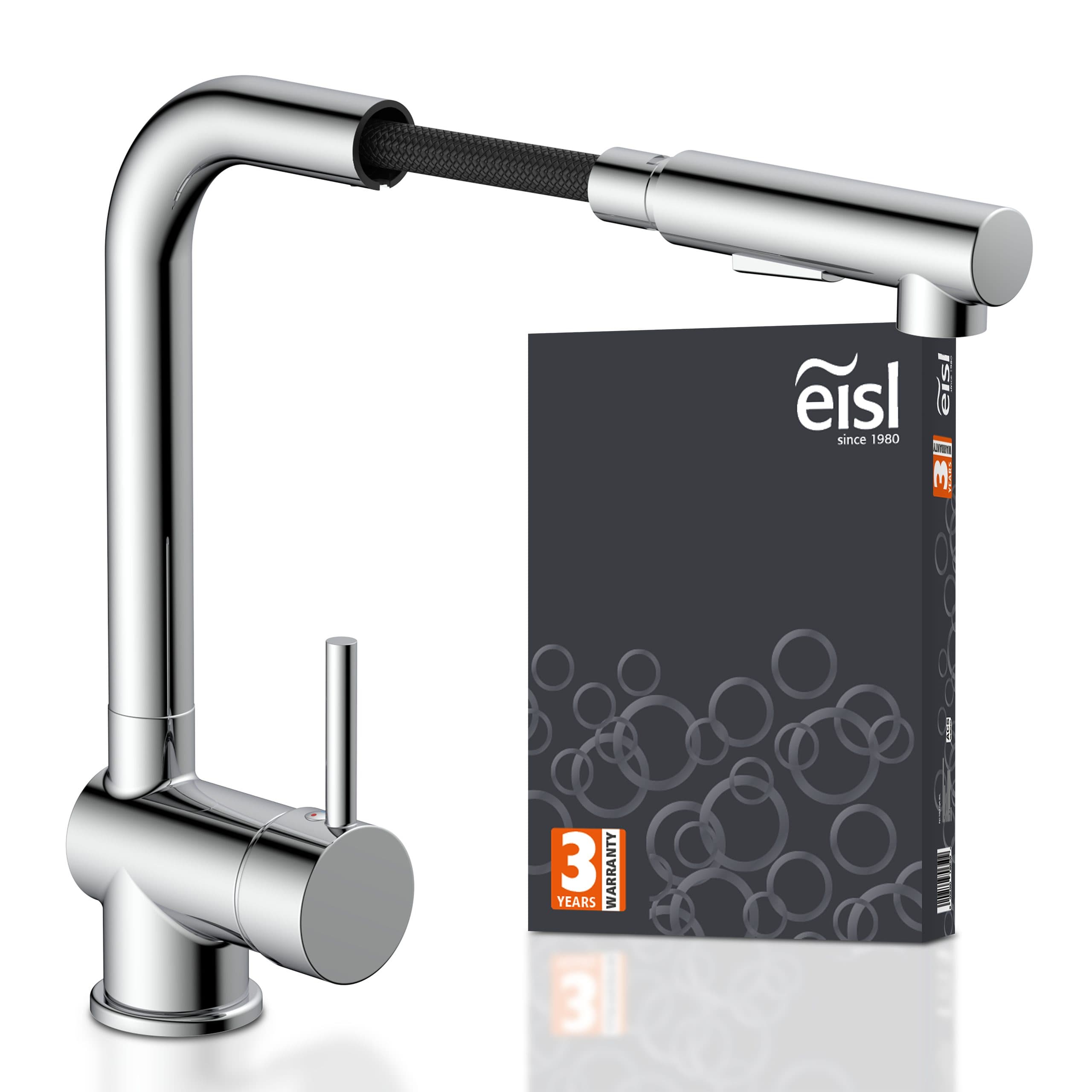 Eisl Spültischarmatur mit Geschirrbrause, ausziehbar in Chrom - Bild 2