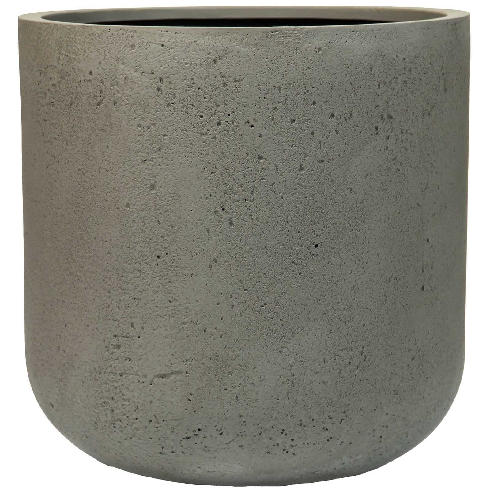 VIVANNO Blumentopf CHICO Rund Vesuvgrau Fiberglas 40x40 cm - Bild 2