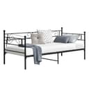 en.casa Metallbett Kerava Schwarz mit Lattenrost Bild 2