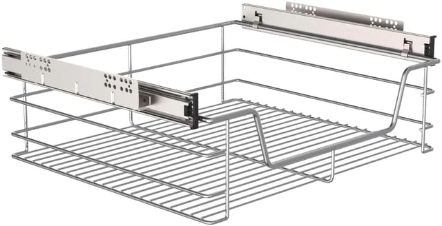 Schütte Teleskopschublade Silber Vollauszug für 60 cm Küchenschränke