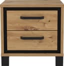FORTE Nachtkommode Trondheim Braun/Schwarz Moderner Nachtschrank Bild 2
