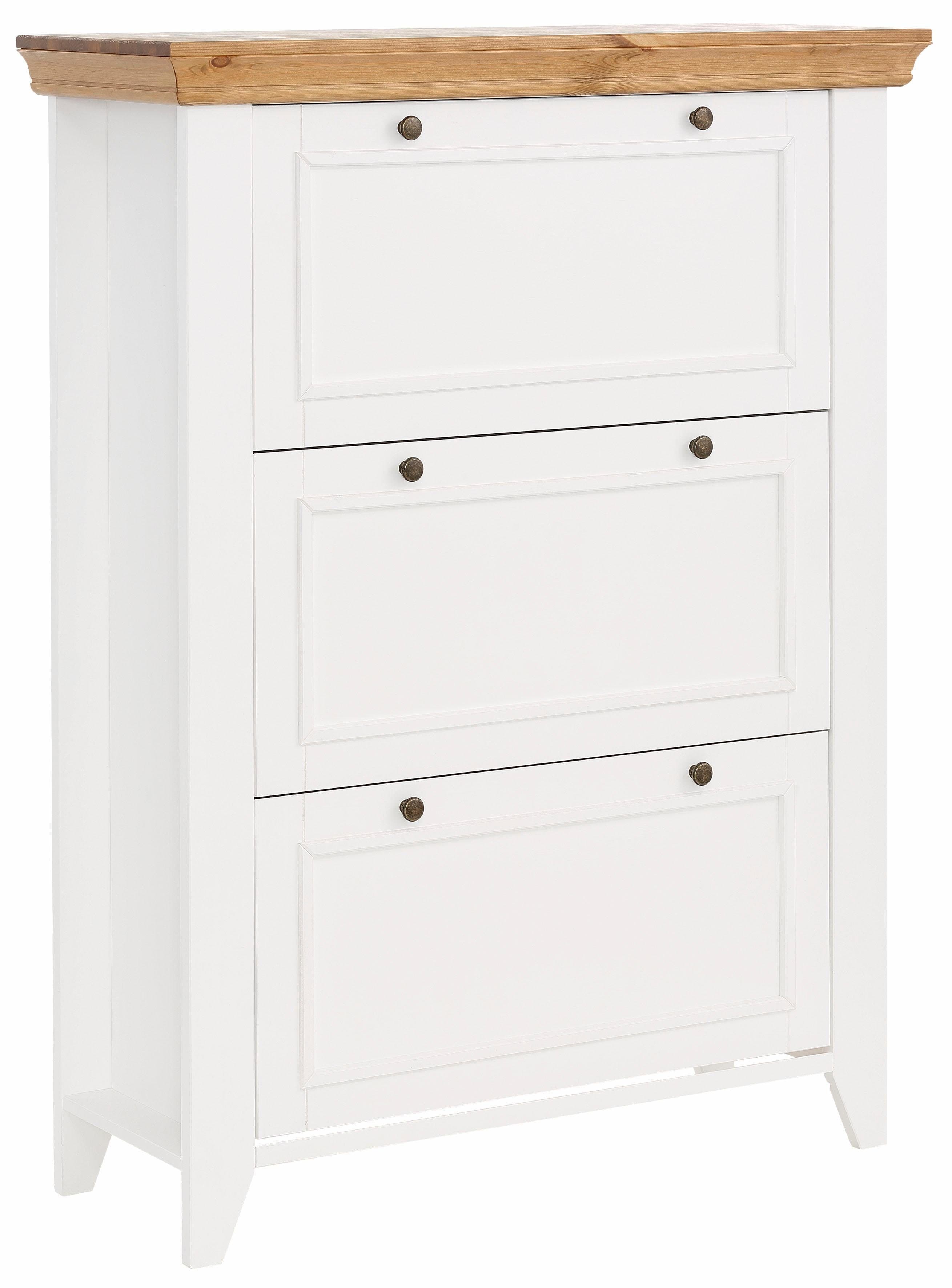 OTTO HOME Schuhschrank Skandinavia Weiß 3 Klappen - Bild 2