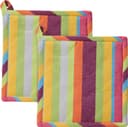 REDBEST Topflappen 2er-Pack Baumwolle Streifen Bunt Bild 2