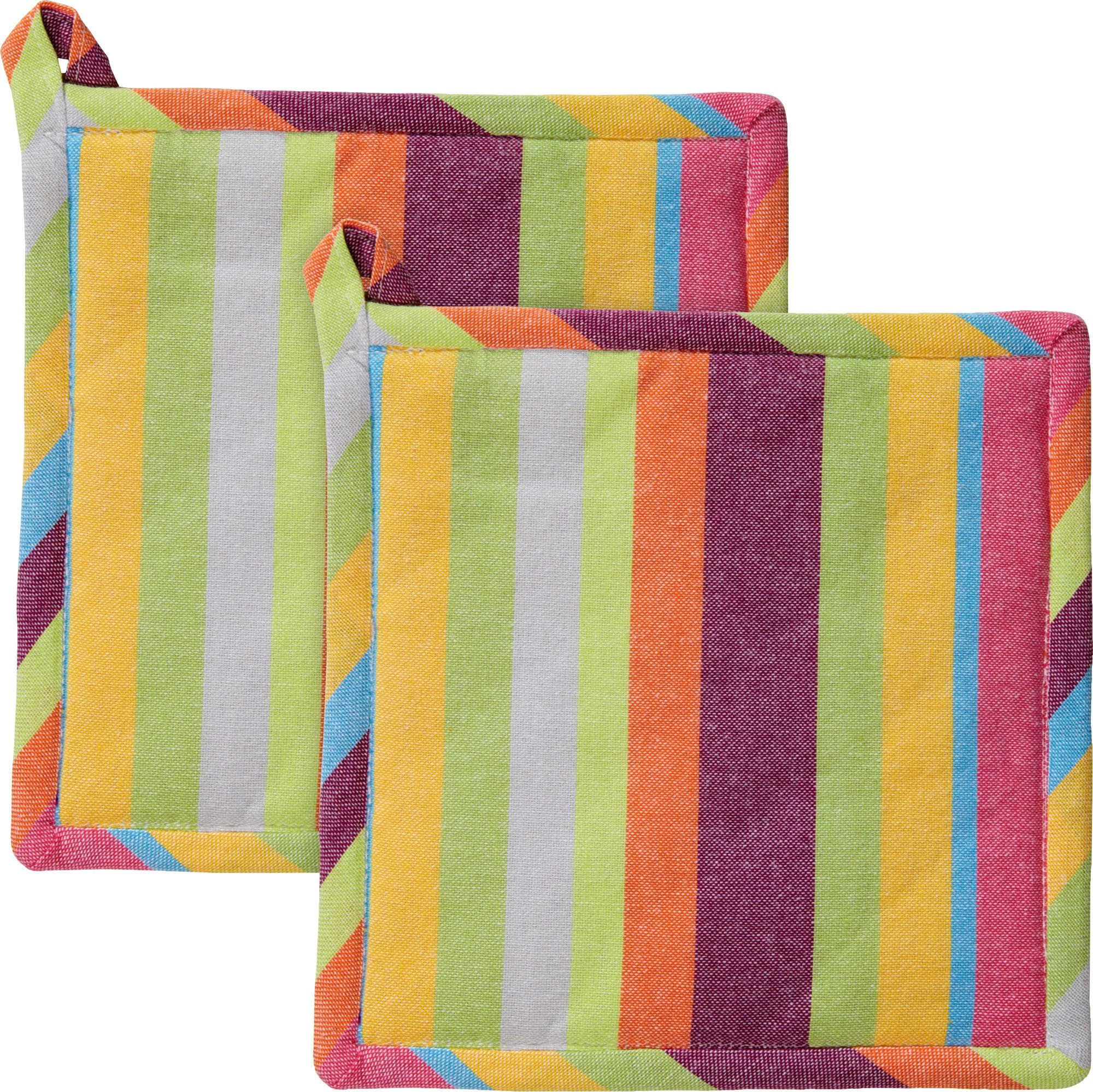 REDBEST Topflappen 2er-Pack Baumwolle Streifen Bunt - Bild 2