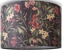 PACO HOME Deckenleuchte Hugo Flower schwarz E27 Stoffschirm Bild 2