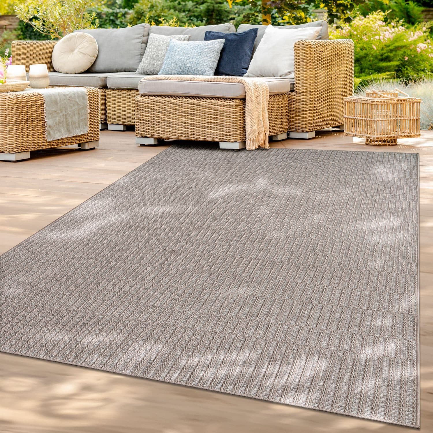 TT Home Teppich Flur Küche Außenbereich Beige Skandi Boho - Bild 2
