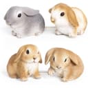 Logbuch-Verlag Osterhasen Set 4-tlg. Grau Braun Beige Weiß Bild 2
