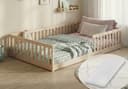 Kids Collective Kinderbett Bodenbett Montessori Kiefer Natur Bild 2