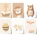 JUSTGOODMOOD Poster Premium Tiermotive Bunt Skandinavisch Kinderzimmer Bild 2