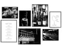 Hyggelig Home Poster Wein Premium Poster Set 7 Wandbilder Schwarz Weiß Bild 2