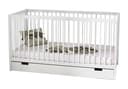 Kids Collective Babybett Weiß mit Schublade und Matratze Bild 2