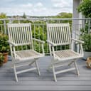 ESTEXO Klappstuhl Gartenstühle Holzstühle Akazie 2er Set Bild 2