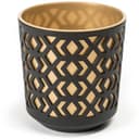 KONZEPT Blumentopf Übertopf Set Gold-Schwarz für Zimmerpflanzen Bild 2