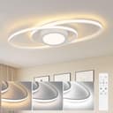 Nettlife LED Deckenleuchte Dimmbar Modern 48W Schwarz Bild 2