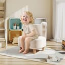 AIYAPLAY Kindersessel Bärenform Beige Teddyfleece Kinderstuhl Bild 2