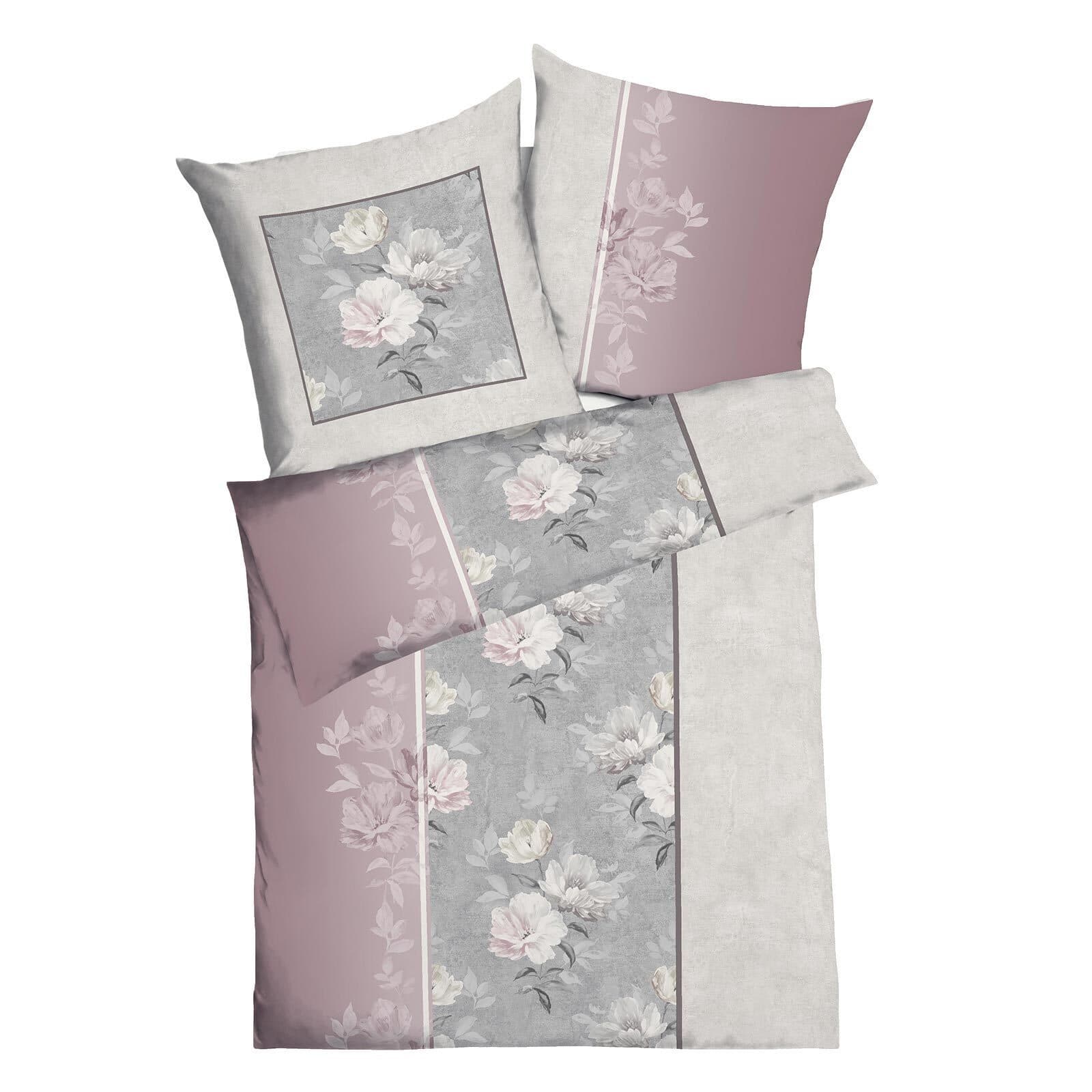 Kaeppel Bettwäsche Tabea 2-teilig Jersey Rosa/Violett Floral