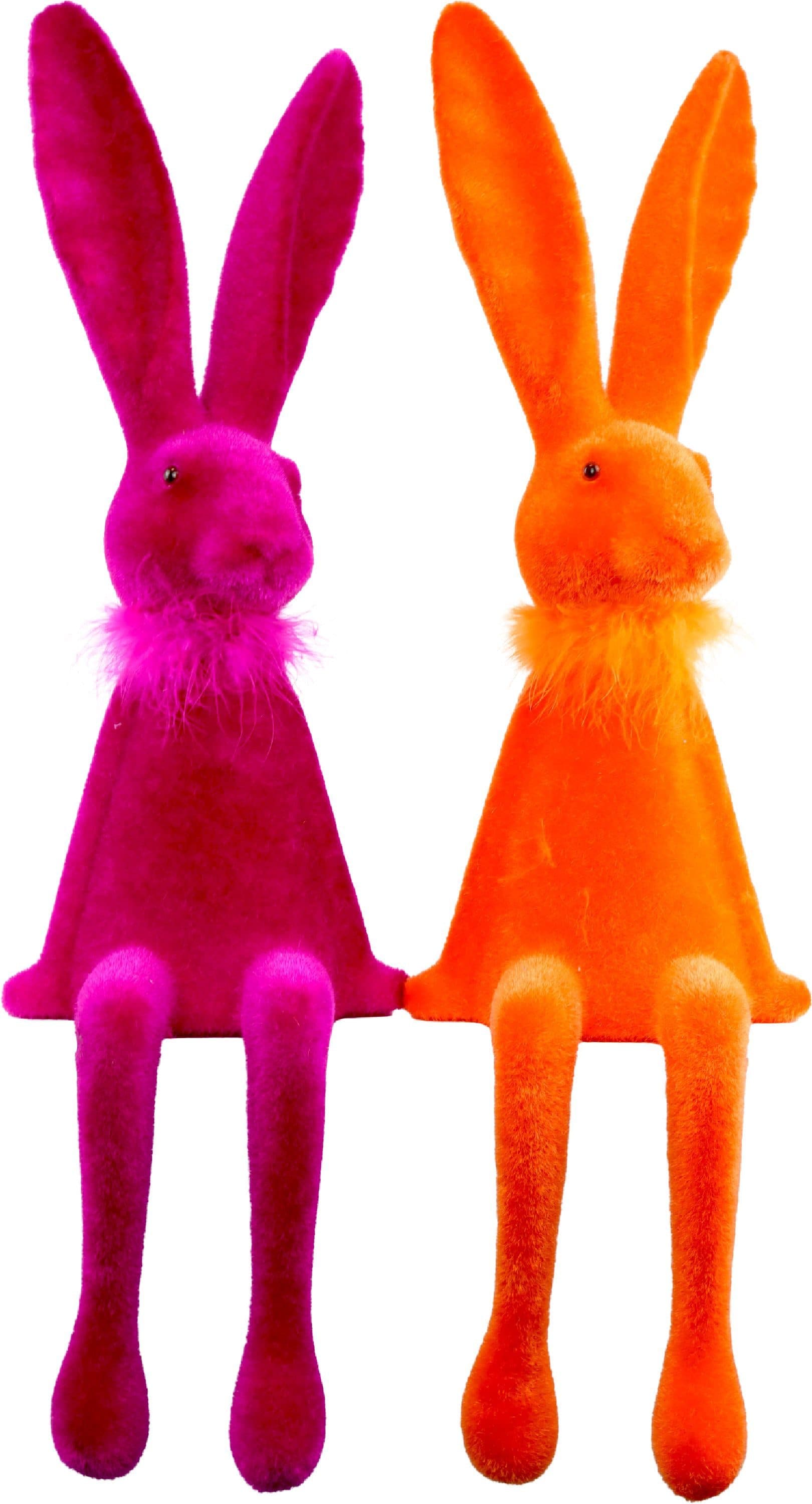 FURNARO Dekoobjekt 2er-Set Pink Orange