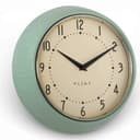 LS-LebenStil Wanduhr Retro Grün Metall Quarzwerk Lautlos Bild 2