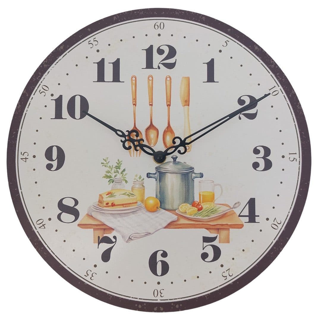 abc HOME Wanduhr Rosen Motiv Quarzuhrwerk 30 cm - Bild 2