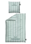 Sansibar Sylt Bettwäsche Modern Stripe 100% Baumwolle Grün 2-teilig Bild 2