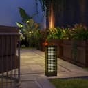Outsunny LED Solarleuchte Rattan Schwarz IP44 Bild 2
