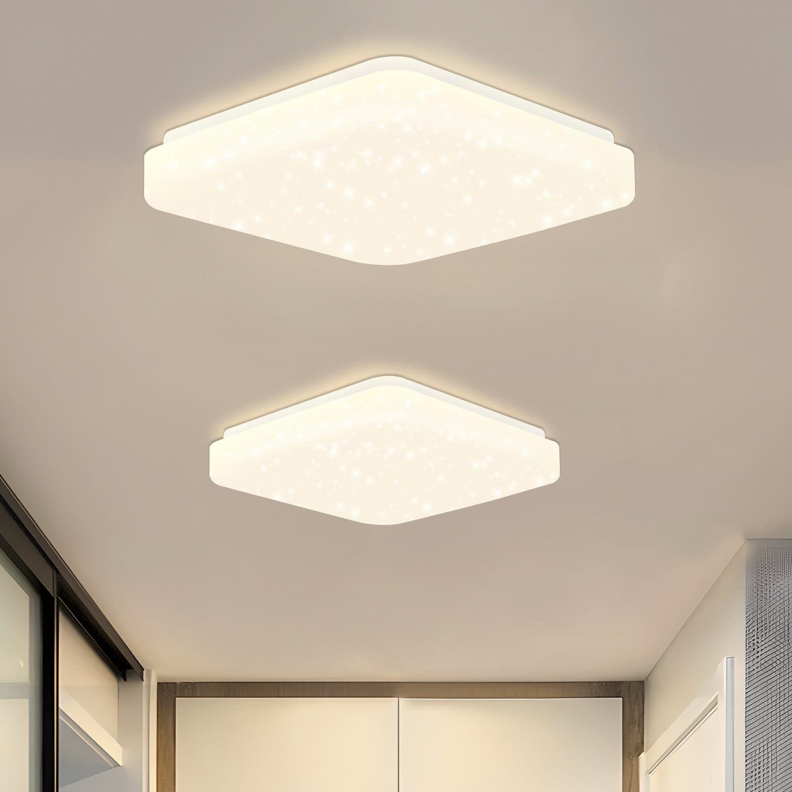 Nettlife LED Deckenleuchte Sternenhimmel Kinderzimmer 15W 21cm 3000K Weiß - Bild 2