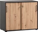 WELLTIME Aktenschrank Aino Schwarz Eiche FSC Bild 2