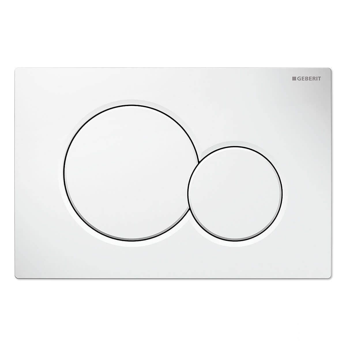 Geberit Betätigungsplatte Sigma 01 Weiß 2-Mengen-Spülung