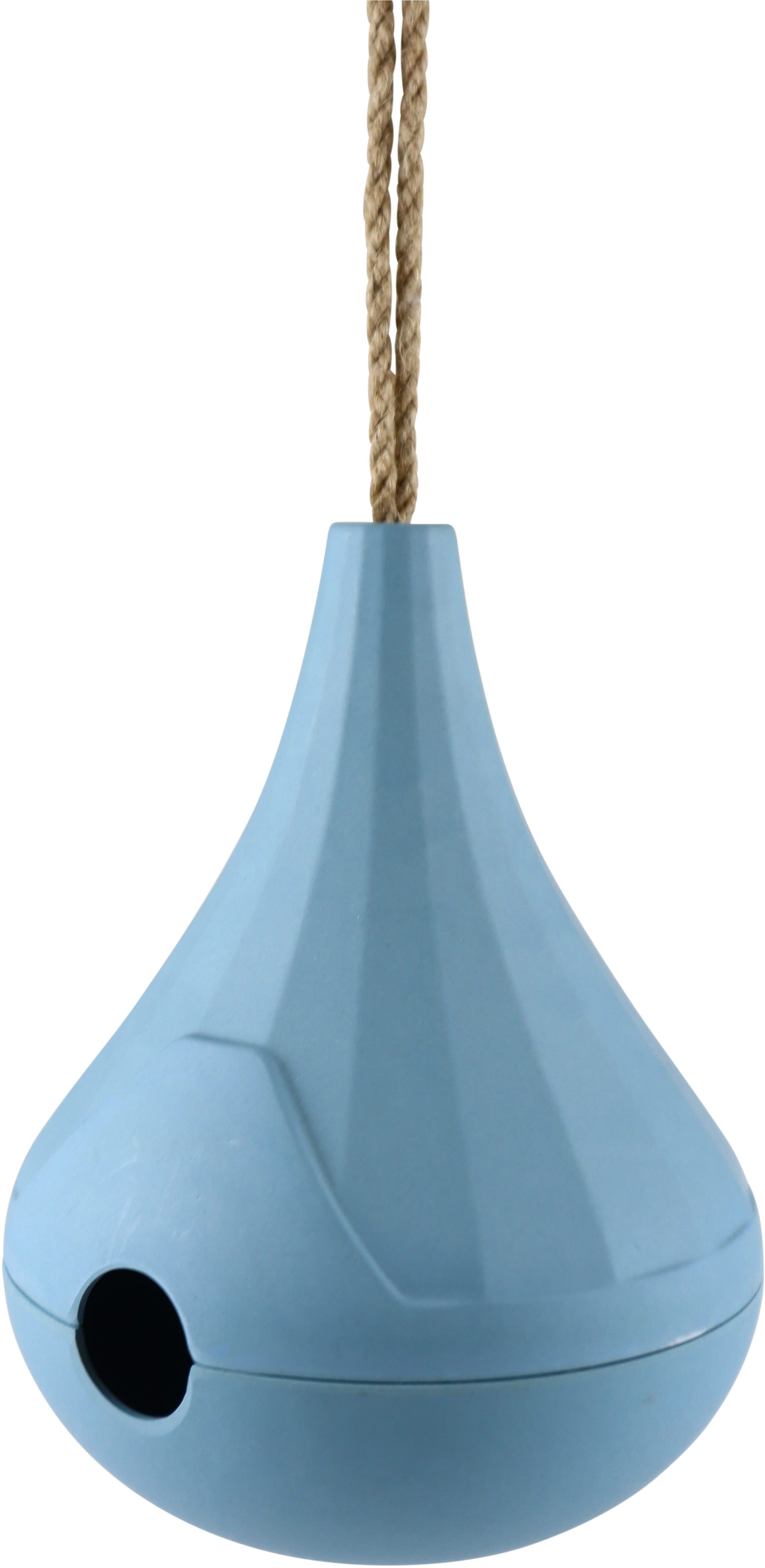 AM DESIGN Dekofigur Vogelhaus aus Bambus Blau