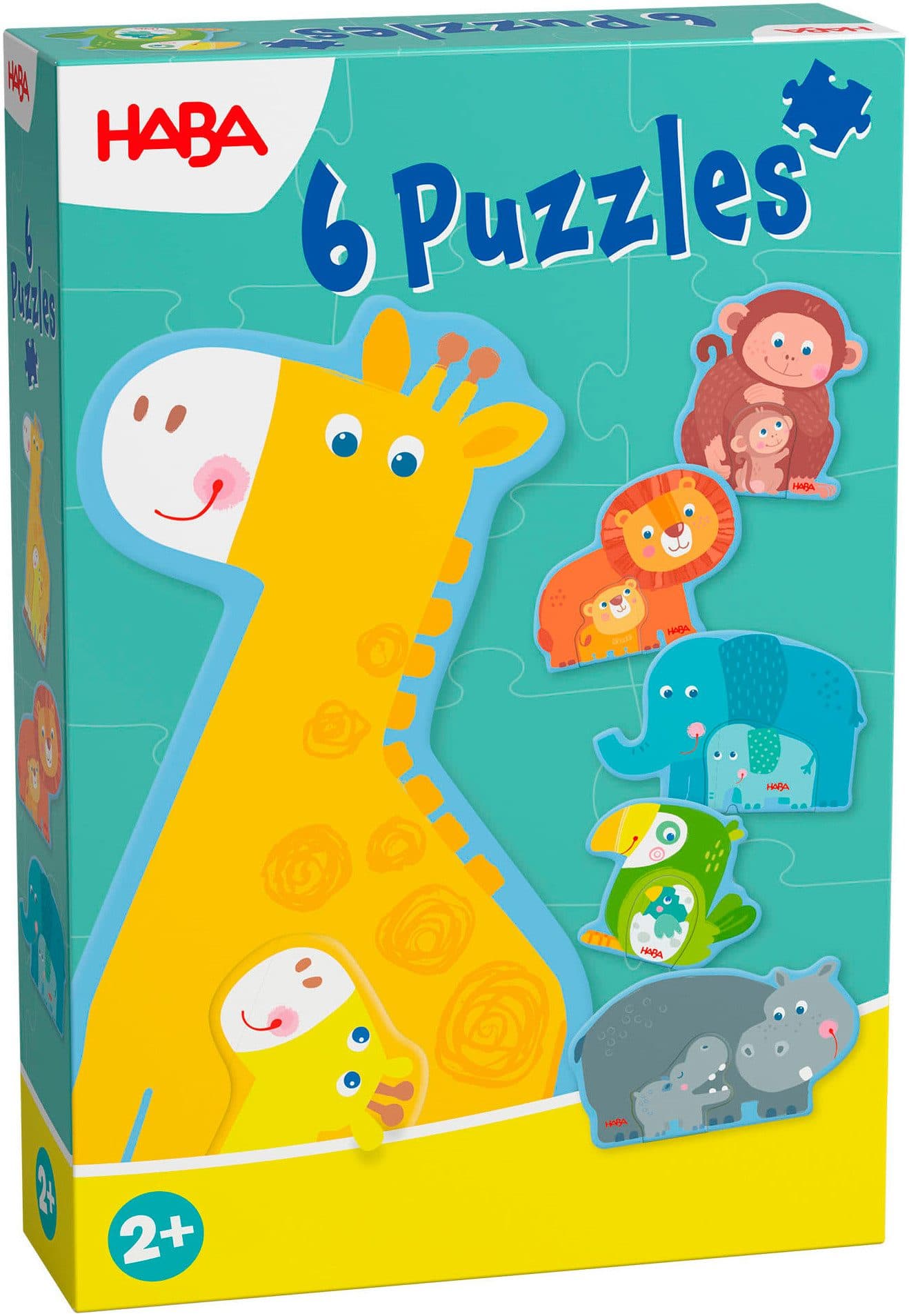 HABA Puzzle 6 erste Puzzles Tierfamilie, 12 Puzzleteile - Bild 2