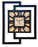 ORNAMENTI Wanduhr Geometrisch Holz Römische Ziffern Modern Bild 2